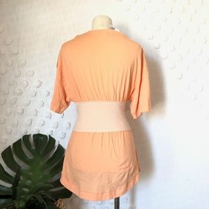 silence + noise Tops - NEW SILENCE + NOISE PEACH CORSET OVERSIZED T SHIRT silence + noise Tops - NEW SILENCE + NOISE PEACH CORSET OVERSIZED T SHIRT